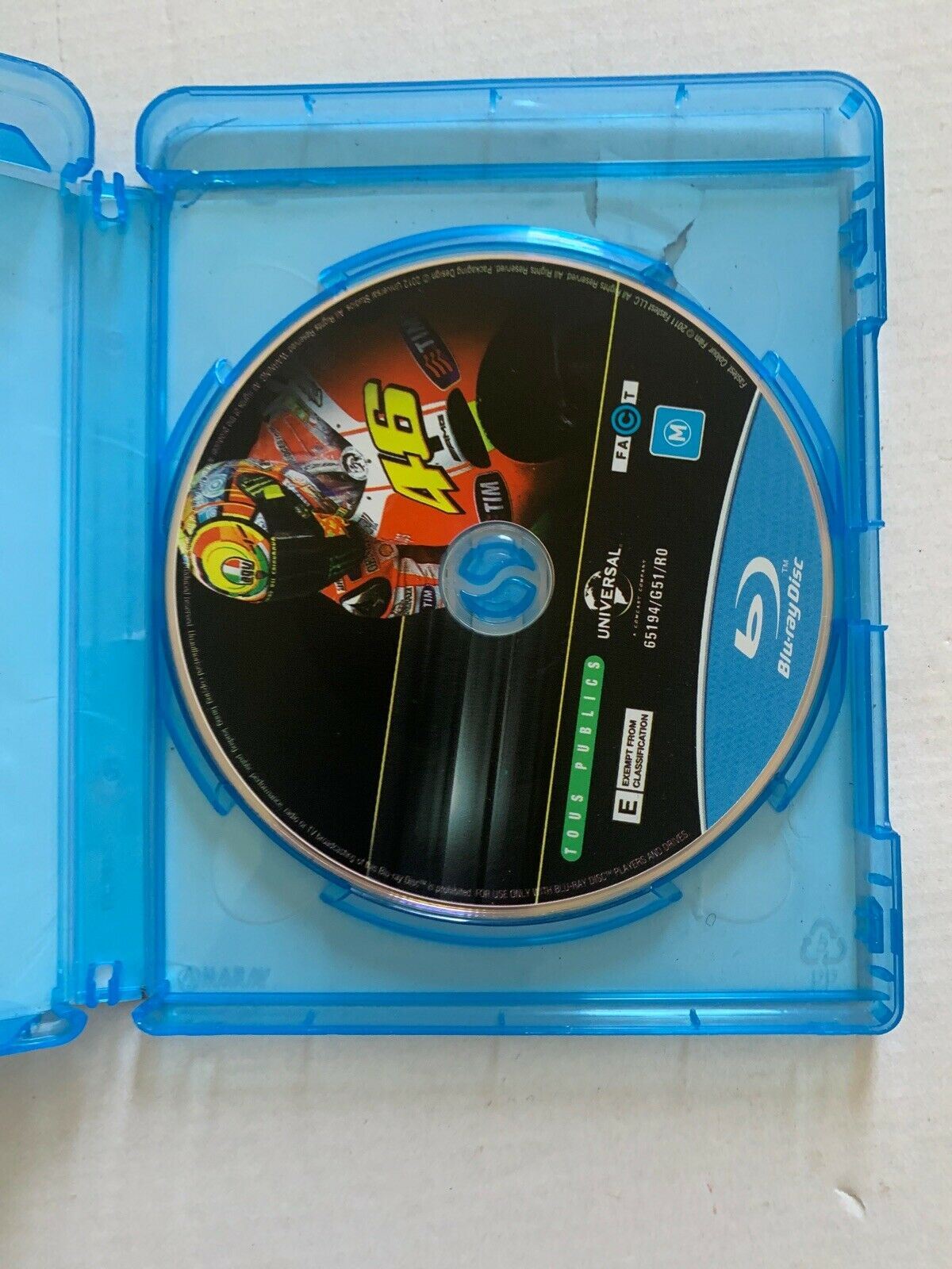 Fastest - Narrated By Ewan McGregor (Bluray, 2012) MotoGP Documentary
