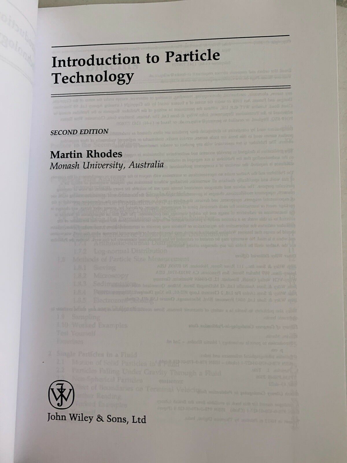 Introduction to Particle Technology by John Wiley and Sons Ltd (Paperback, 2008)