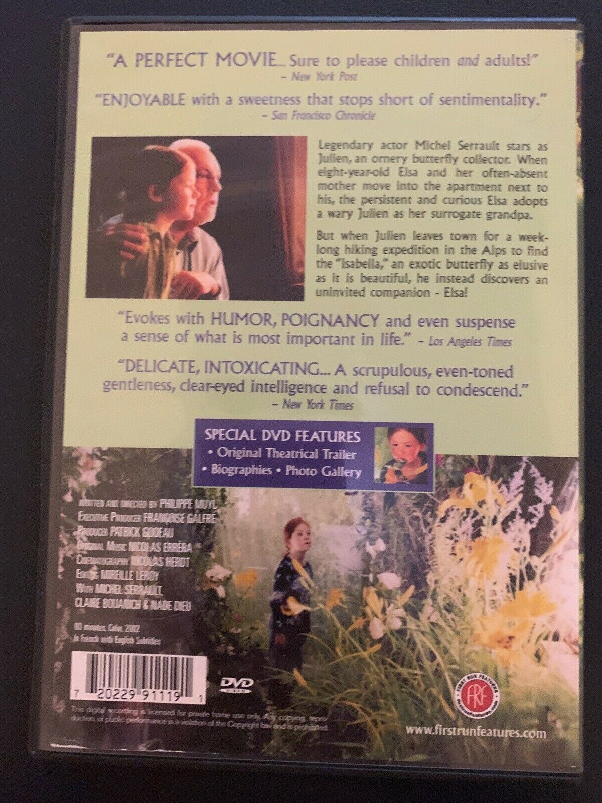 Butterfly (DVD, 2002) Region 1. Michel Serrault, Claire Bouanich