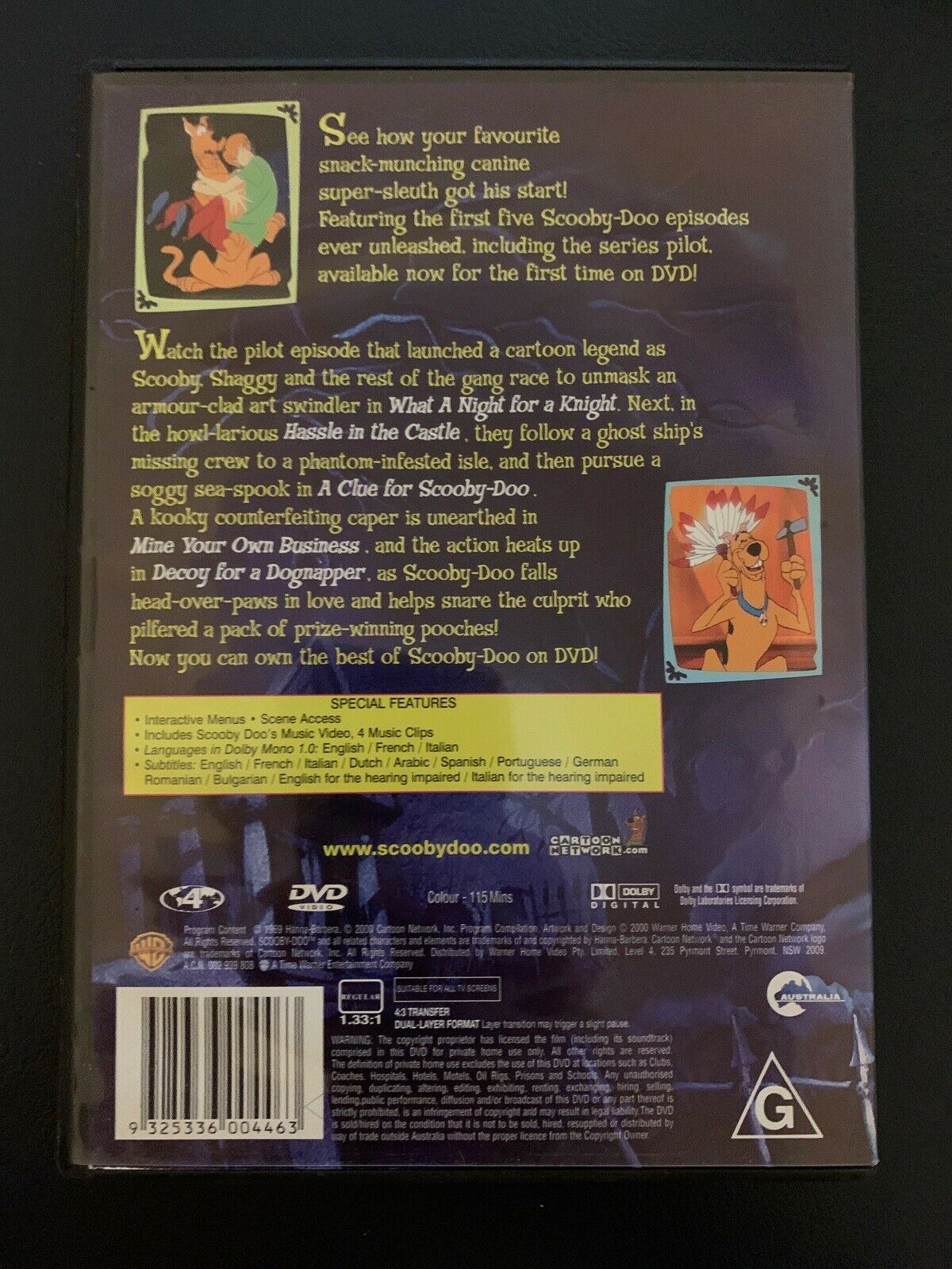 Scooby Doo's Original Mysteries (DVD, 2000)