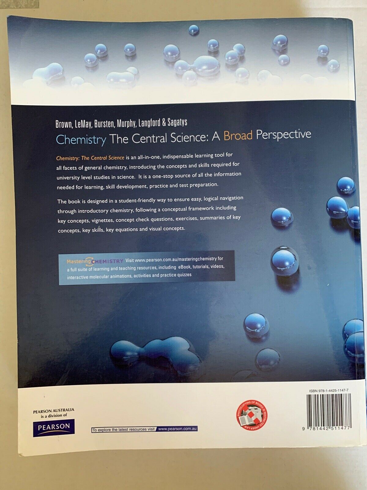 Chemistry - The Central Science: A Broad Perspective 2e. Brown LeMay Bursten