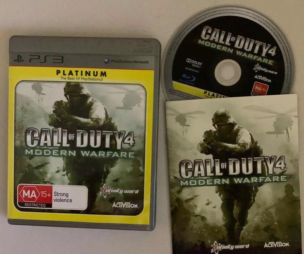 Call of Duty 4 Modern Warfare - PS3 - Complete With Manual - Aussie Seller