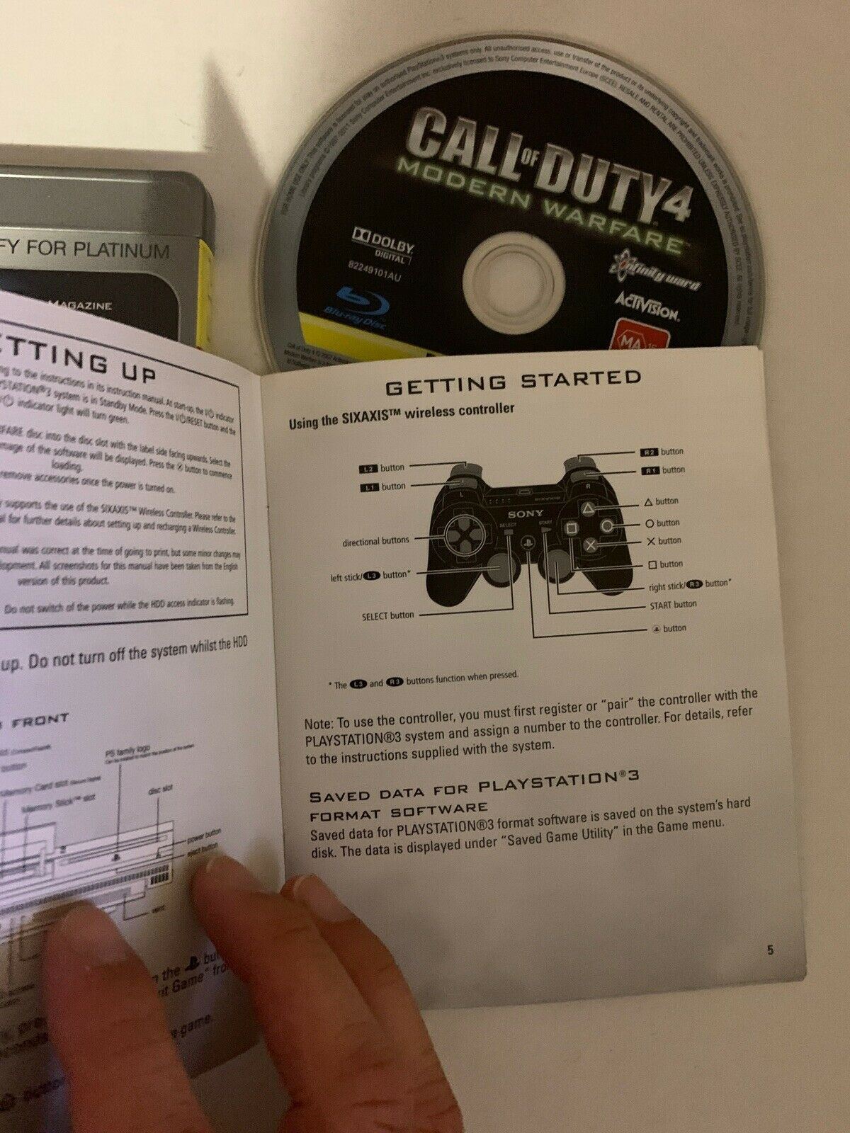 Call of Duty 4 Modern Warfare - PS3 - Complete With Manual - Aussie Seller