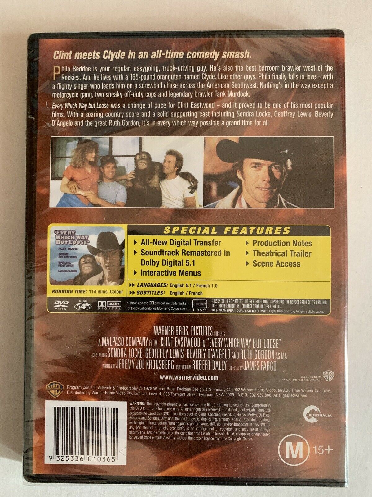 *New Sealed* Every Which Way But Loose (DVD, 2004) Clint Eastwood, Sondra Locke
