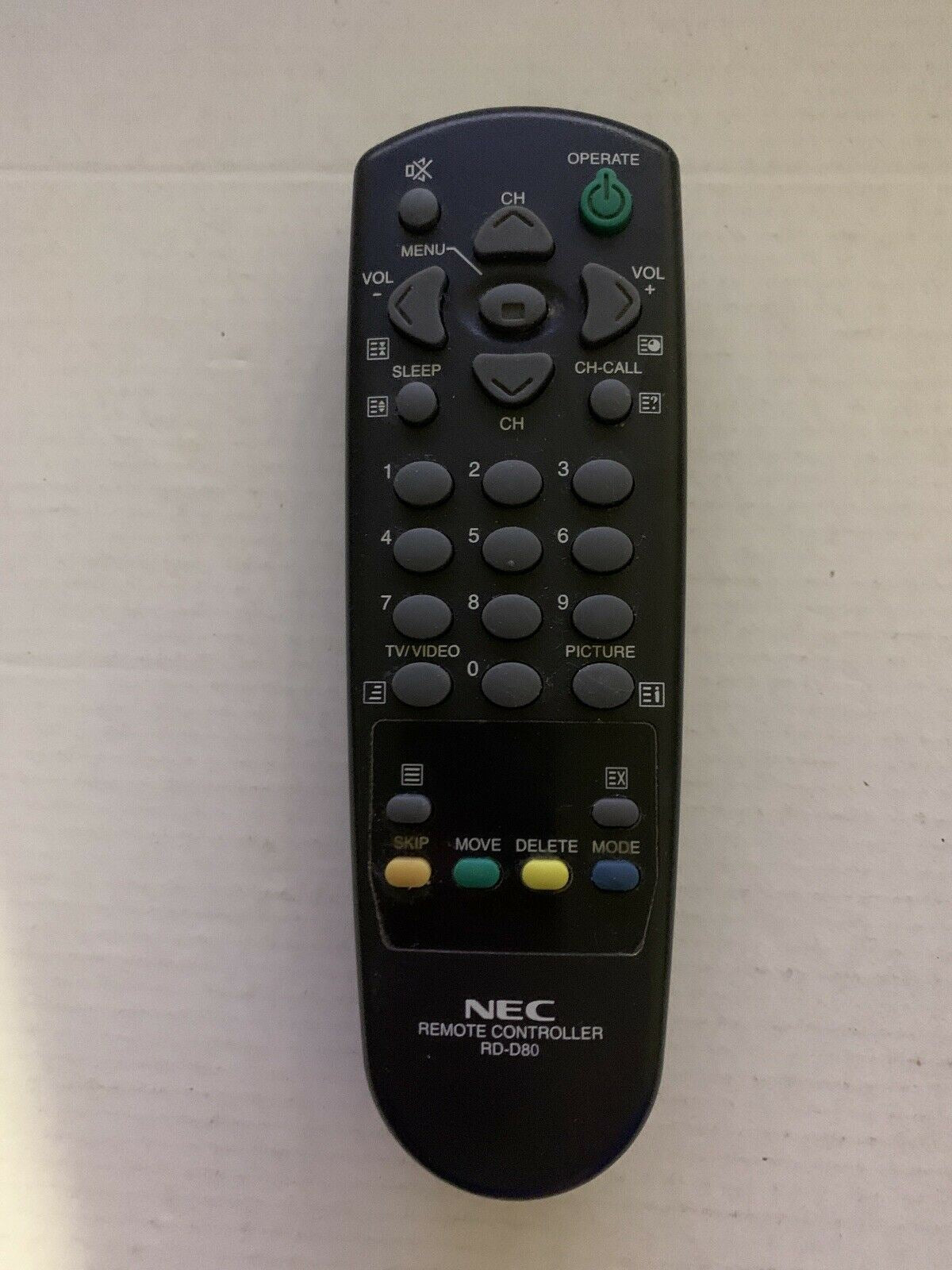 Genuine NEC RD-D80 Remote Control For TV