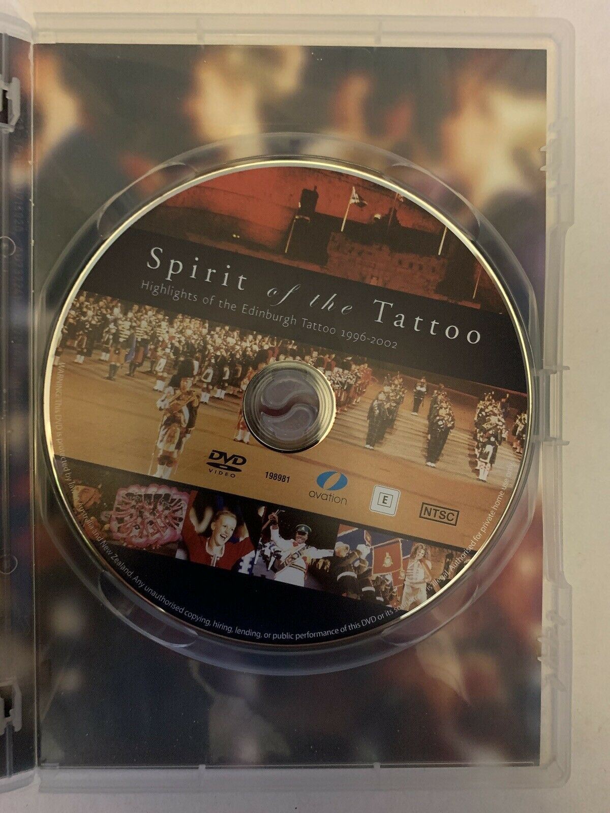 Spirit Of The Tattoo - Highlights of the Edinburgh Tattoo 1996-2002 (DVD, 2003)