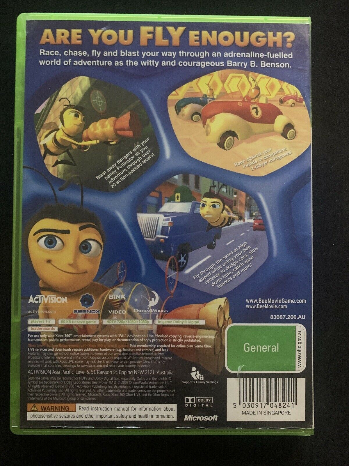 DreamWorks Bee Movie Game - Microsoft Xbox 360 with Manual