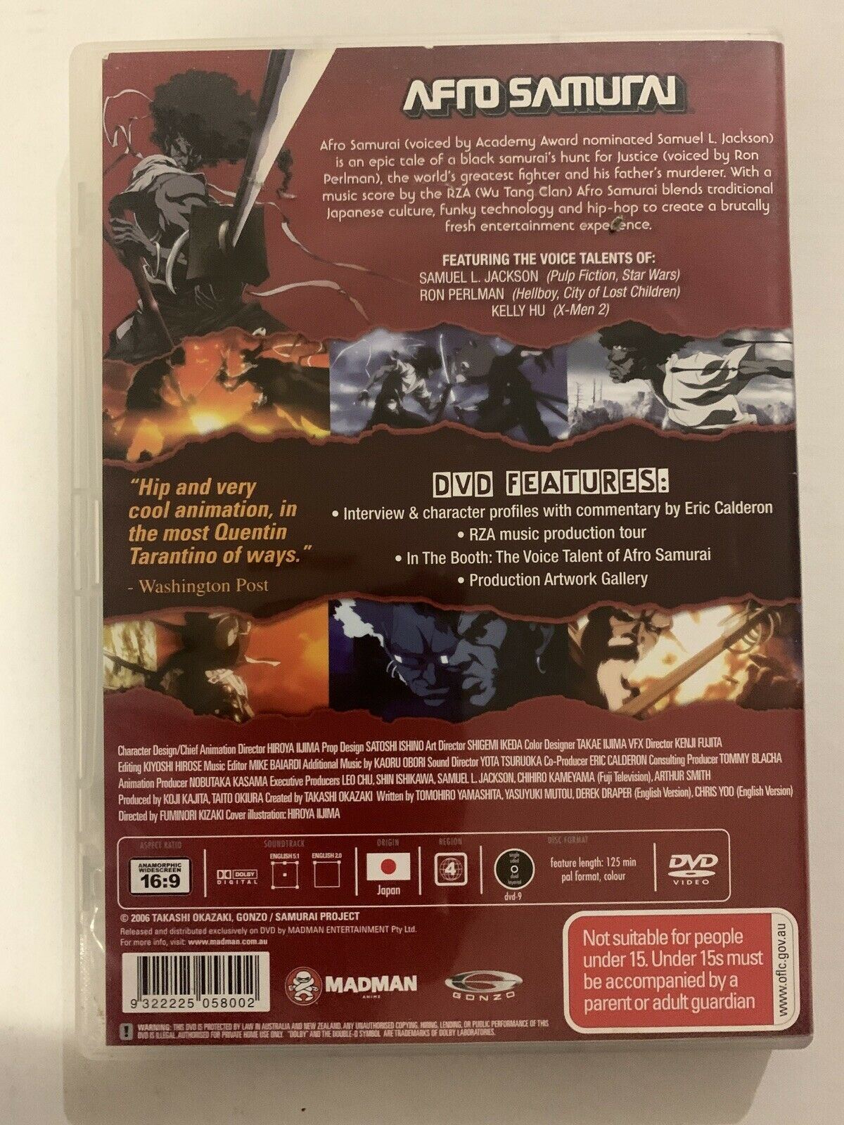 Afro Samurai (DVD, 2006) Region 4