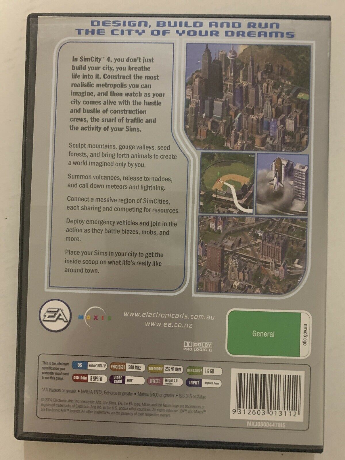 Sim City 4 - PC CD-ROM - Classic City Building Simulation Management Game