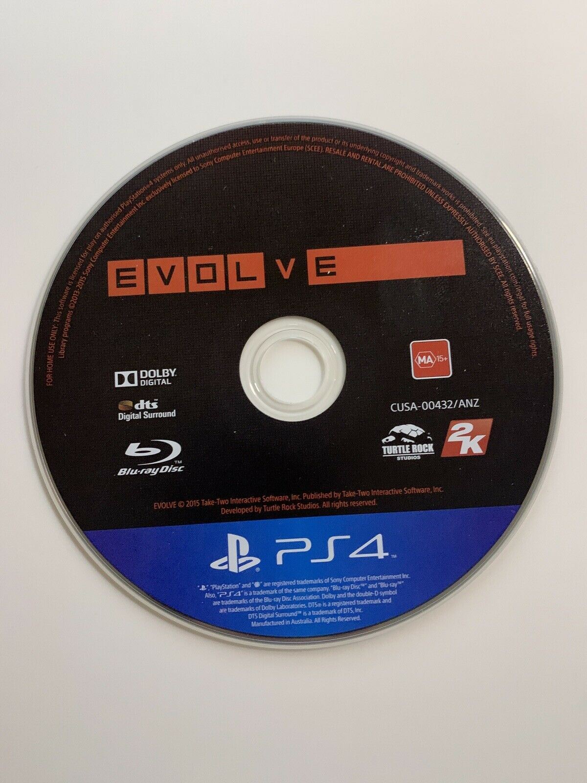 Evolve - PS4 Game in Case with Manual
