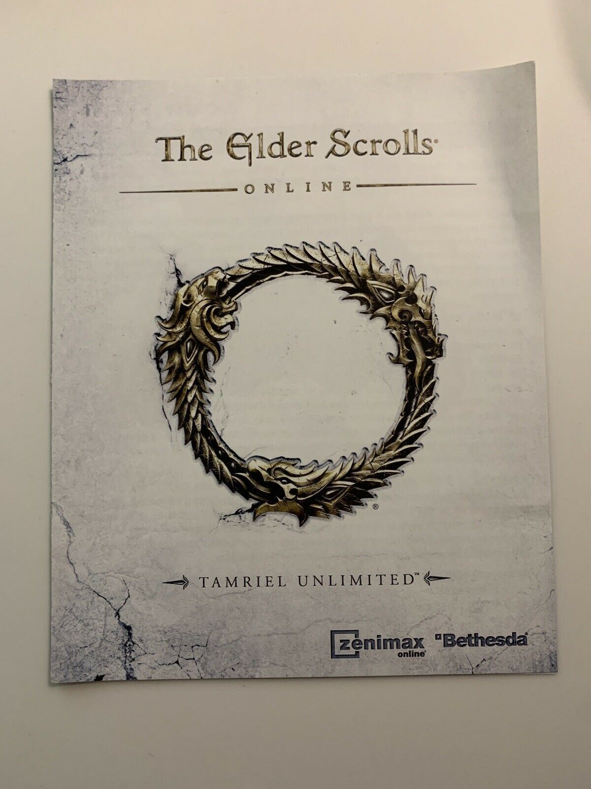 The Elder Scrolls Online: Tamriel Unlimited  (Sony PS4 Playstation 4) with Manua
