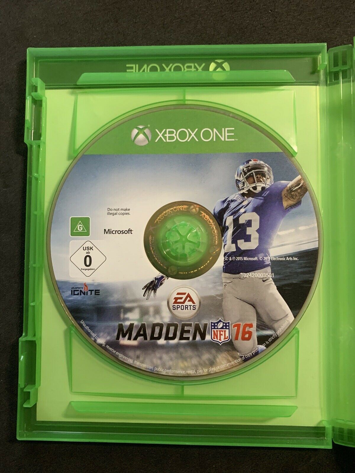 Madden NFL 16 (Microsoft Xbox One, 2015)