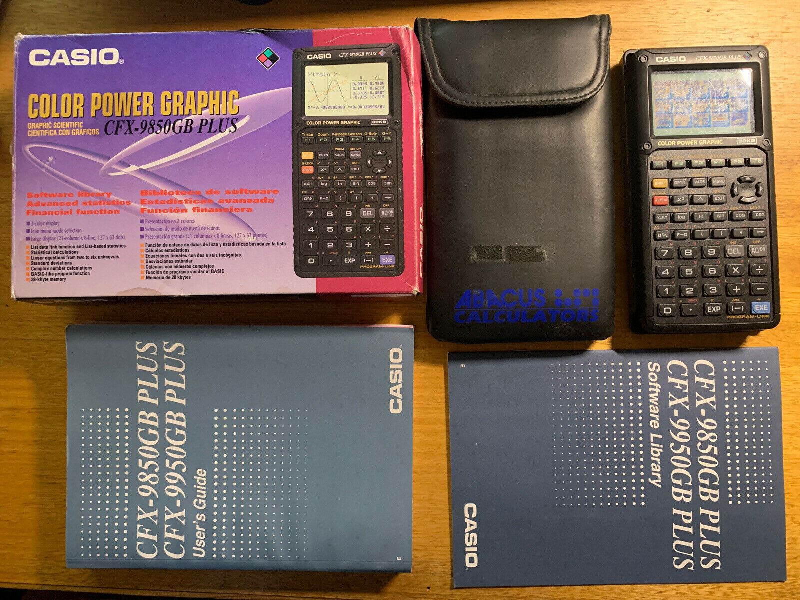Casio CFX-9850GB Plus Color Graphic Scientific Calculator With Box