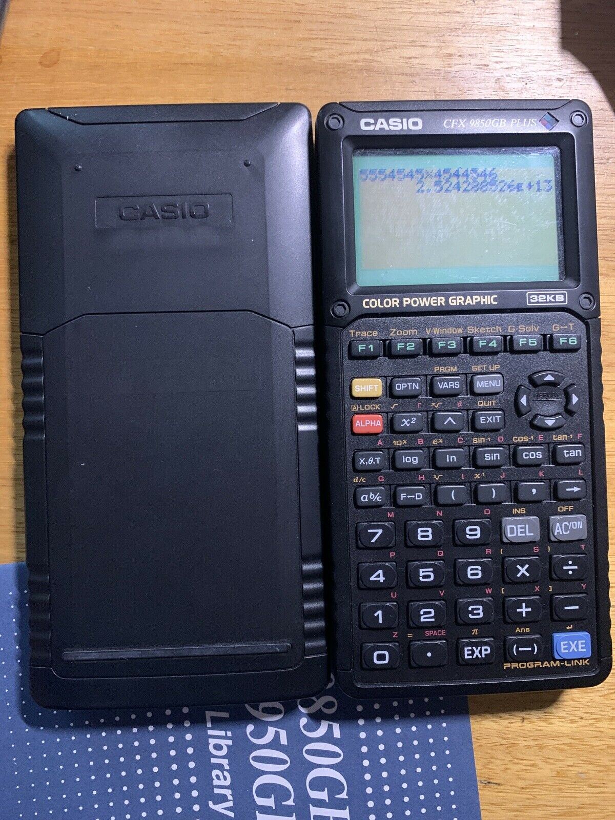 Casio CFX-9850GB Plus Color Graphic Scientific Calculator With Box And Manual