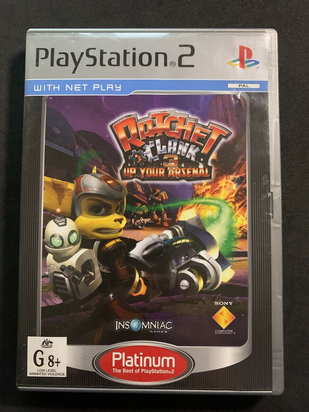 Ratchet & Clank 3: Up Your Arsenal - Platinum (Sony PS2, 2004) with Manual