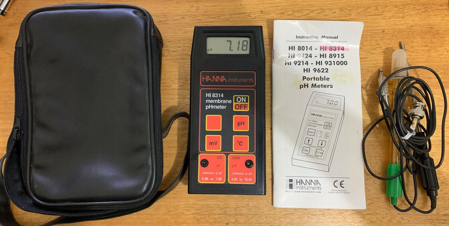 HANNA Portable pH Meter HI 8314