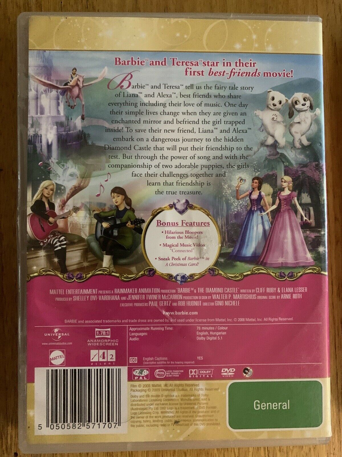 4x Barbie Movies DVD Region 4