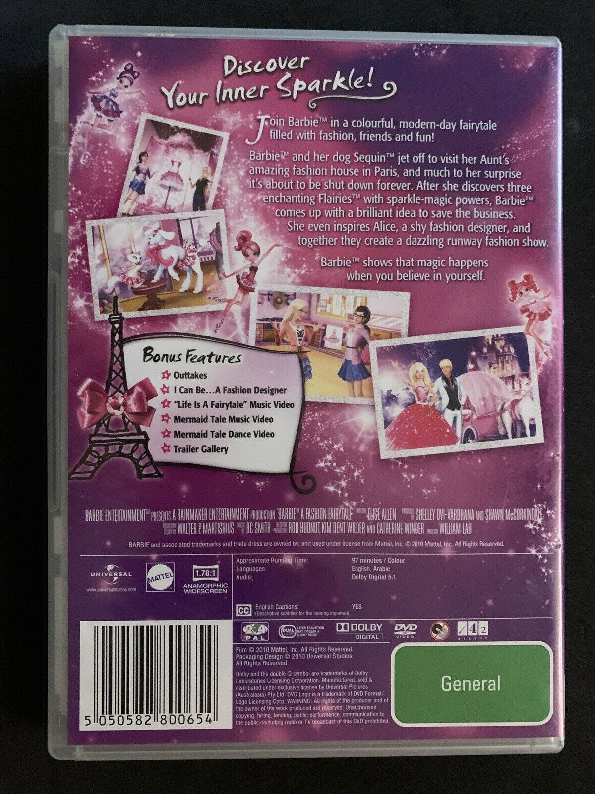 2x Barbie - A Fashion Fairytale + Magic Of The Rainbow DVD Region 4