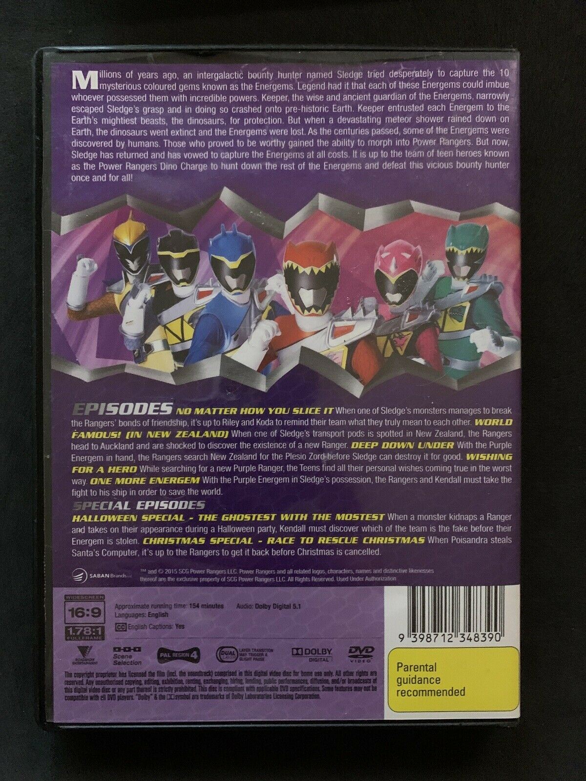 3x Power Rangers - Joining Forces Vol1, Super Megaforce, Dino Charge DVD Region4
