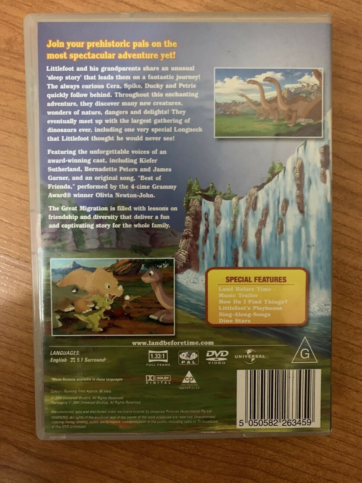 4x The Land Before Time DVD Collection Region 4
