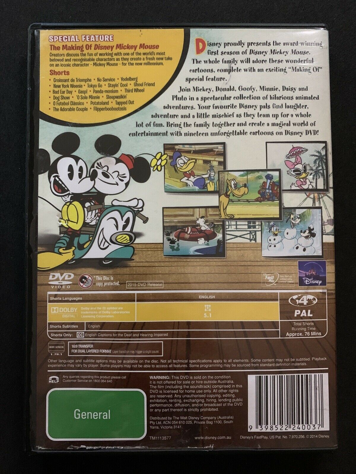 Mickey Mouse : Season 1 (DVD, 2014) Region 4