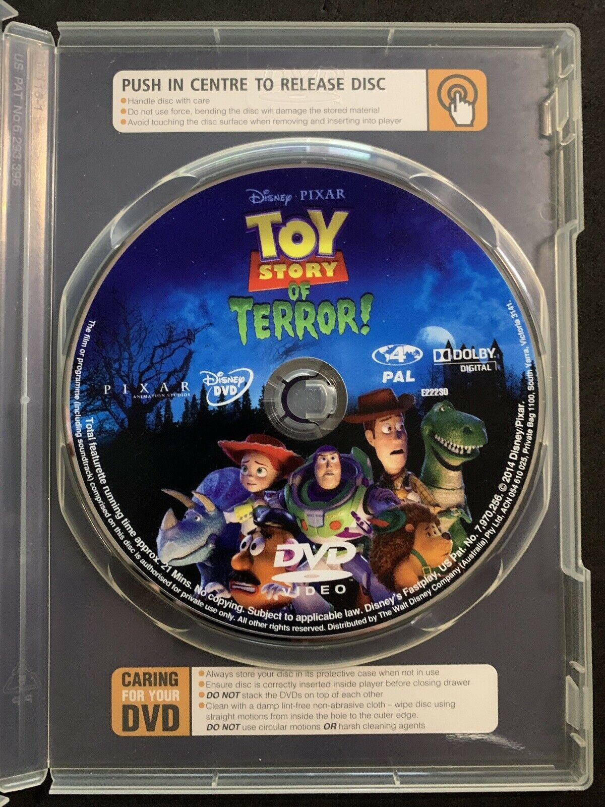 Toy Story of Terror (DVD, 2014) Region 4
