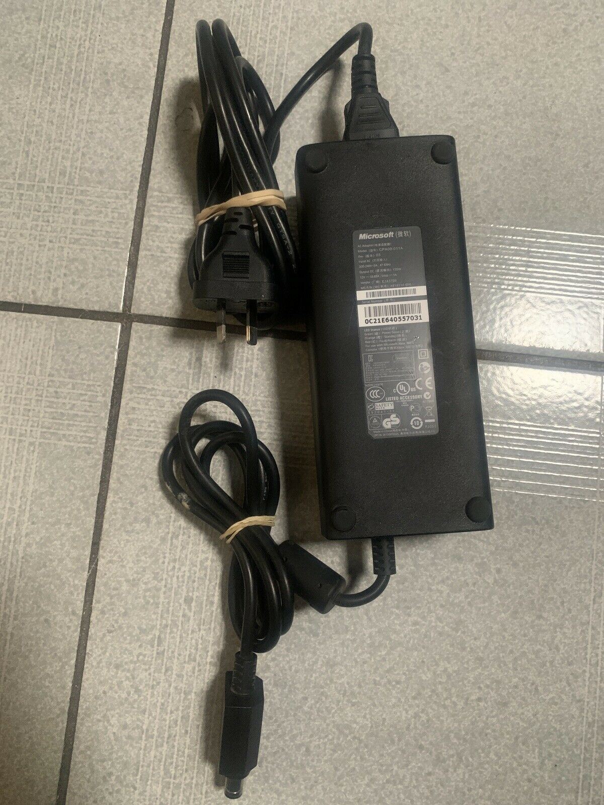 GENUINE Microsoft CPA09-011A AC Adapter XBOX 360 X818314-006 Power Supply 12V