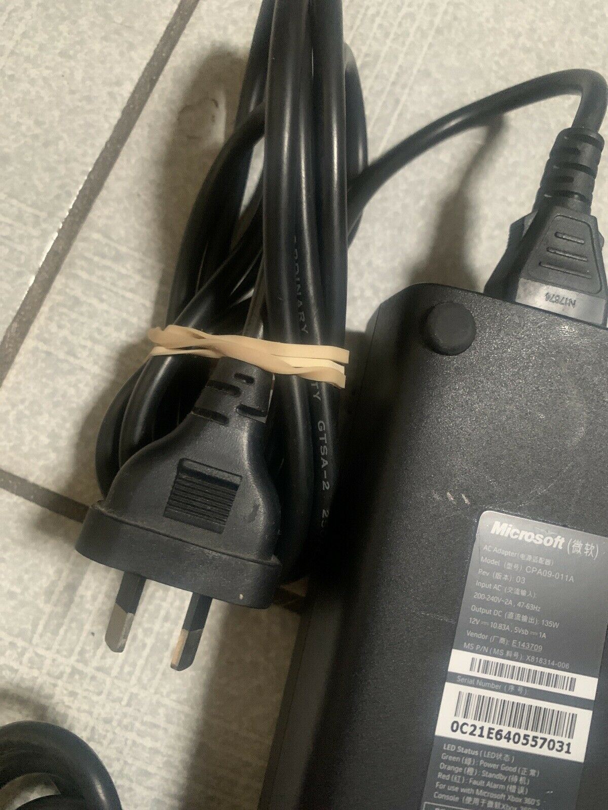 GENUINE Microsoft CPA09-011A AC Adapter XBOX 360 X818314-006 Power Supply 12V