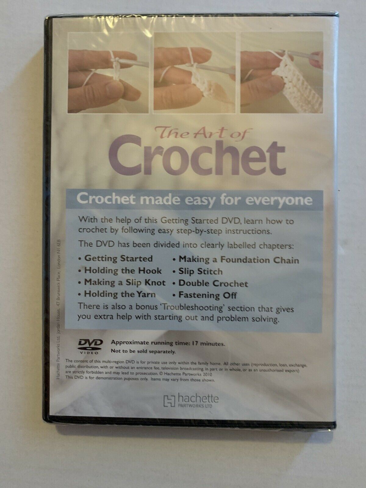 *New Sealed* The Art Of Crochet - Getting Started (DVD, 2010) Region Free