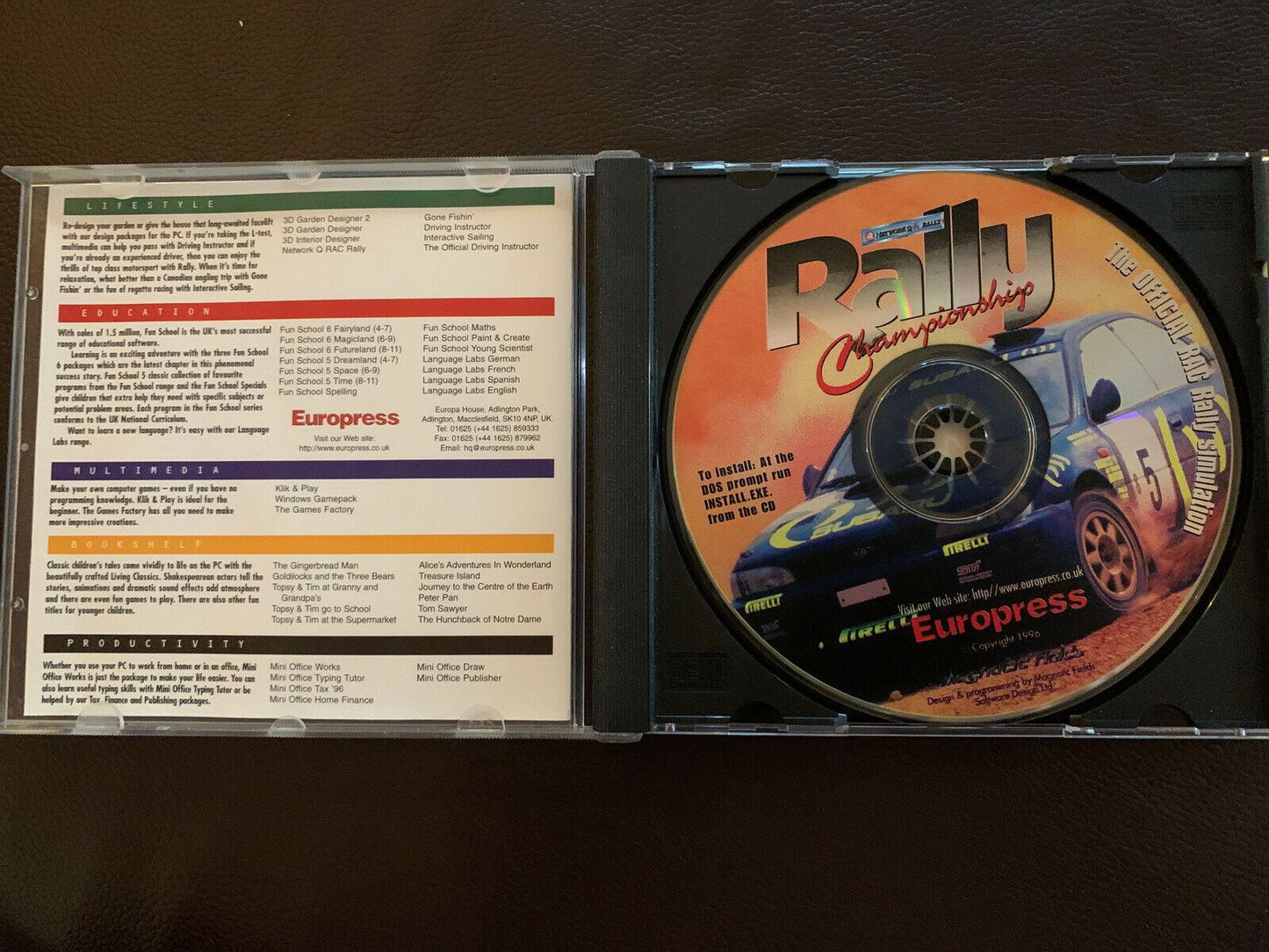 Rally Championship - The Official RAC Rally Championship Game - PC Retro Game