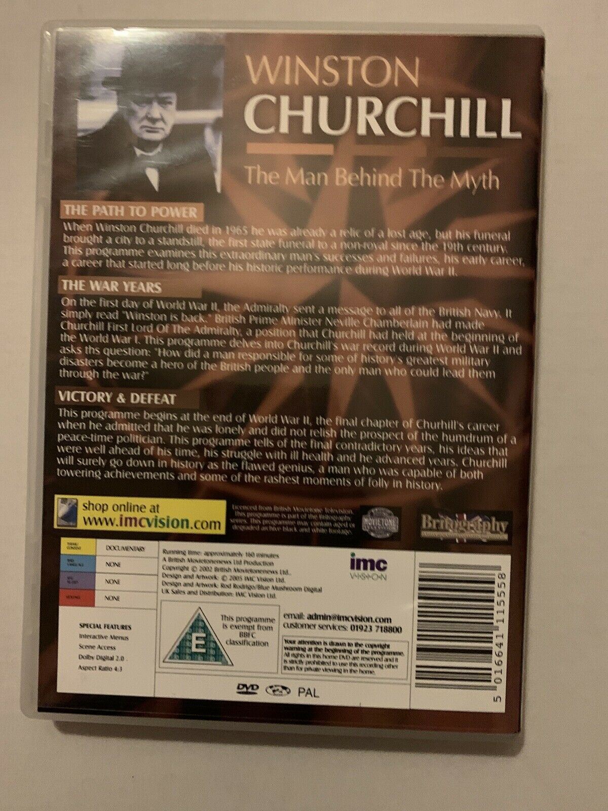 Winston Churchill - The Man Behind The Myth (DVD, 2002) *Region 2*