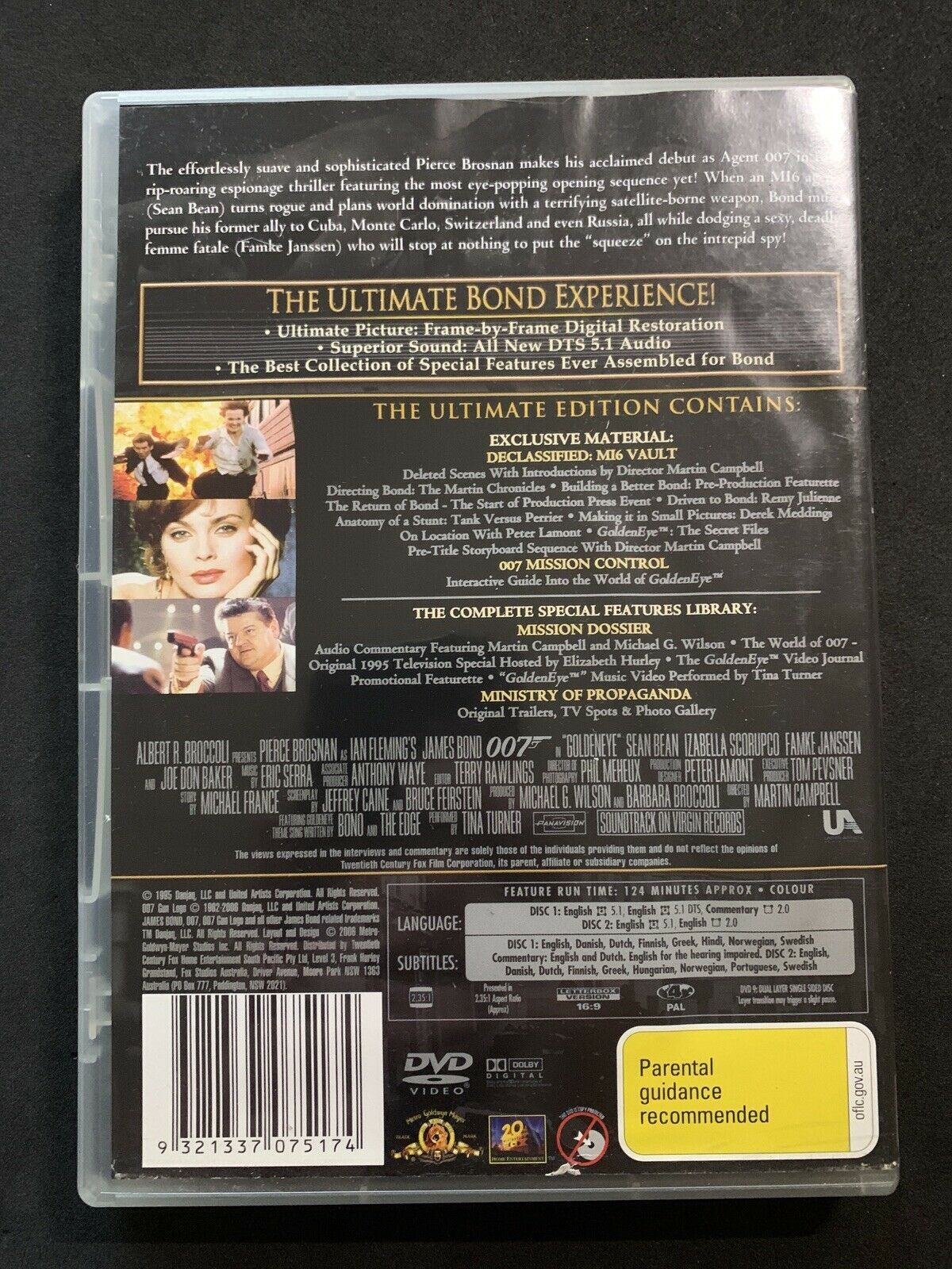 007 Goldeneye + Die Another Day - Ultimate Edition (DVD) Pierce Brosnan Region4