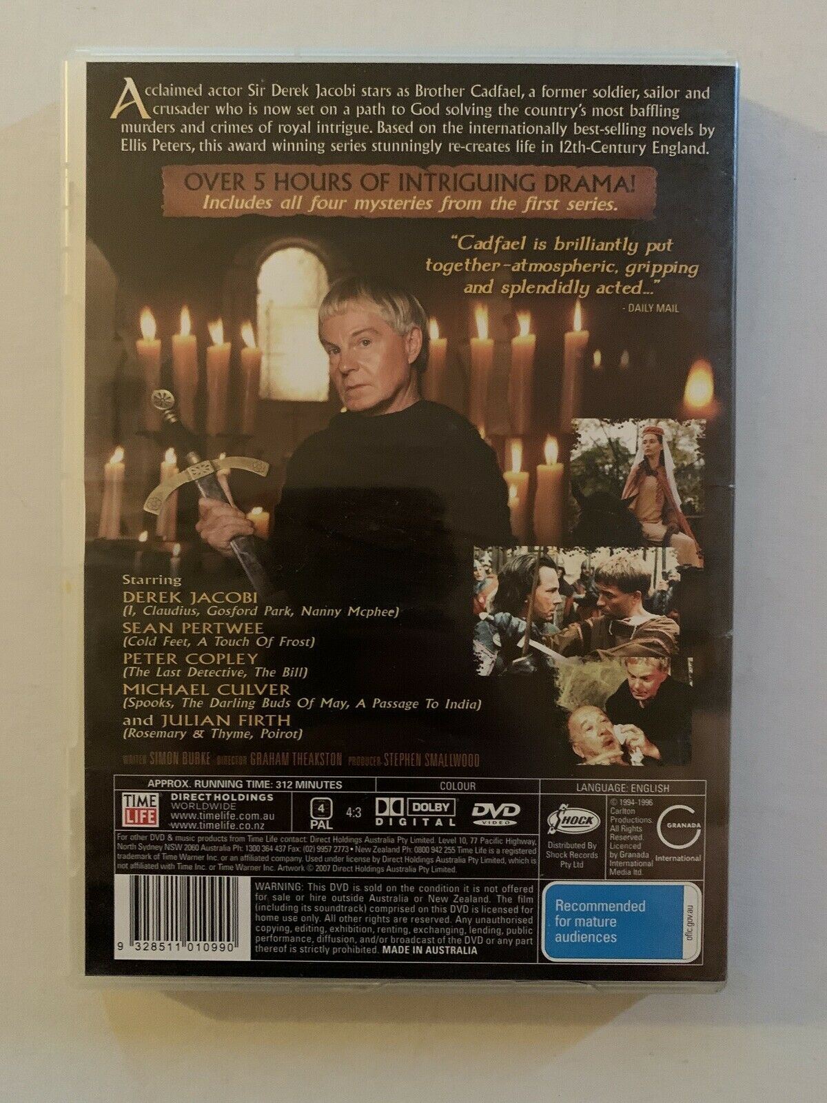 Cadfael : Series 1 (DVD, 2007) Derek Jacobi. Region 4