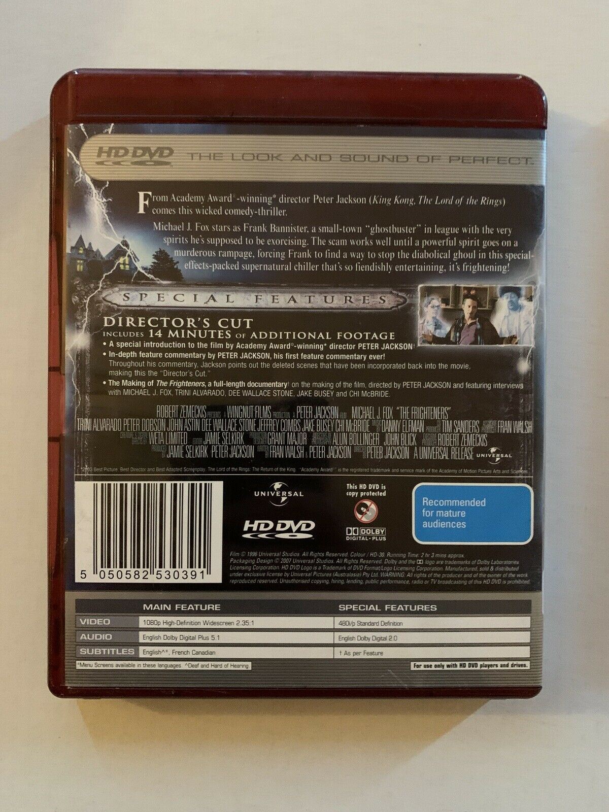 2x Peter Jackson Movies - The Frighteners + King Kong HD DVD