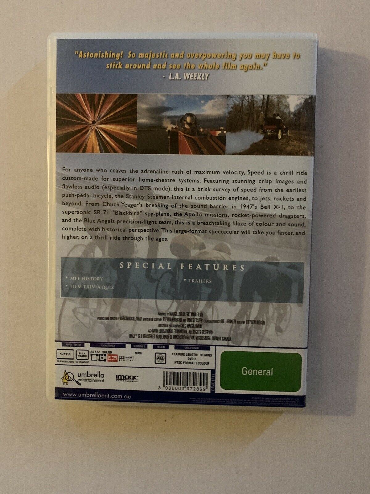 IMAX - Speed - MacGillivray Freeman (DVD) All Regions