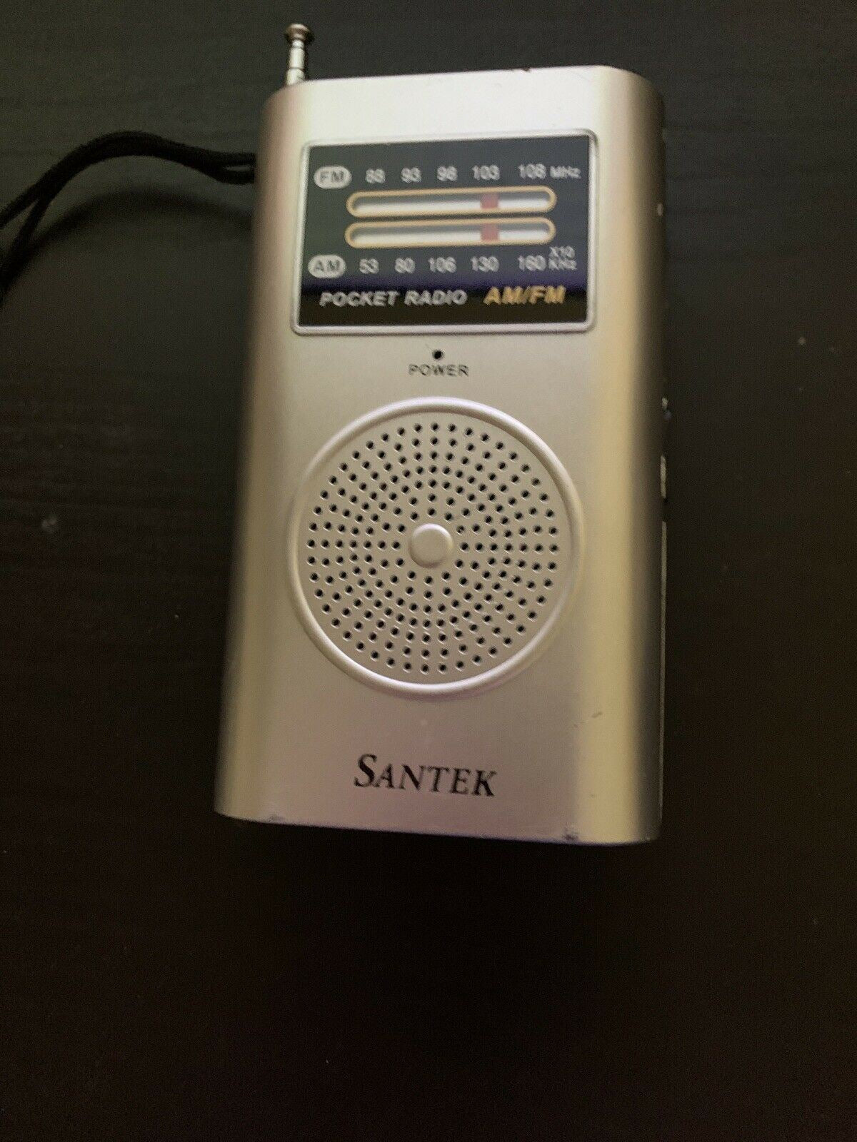 Santek FM/AM Portable Radio Pocket Size