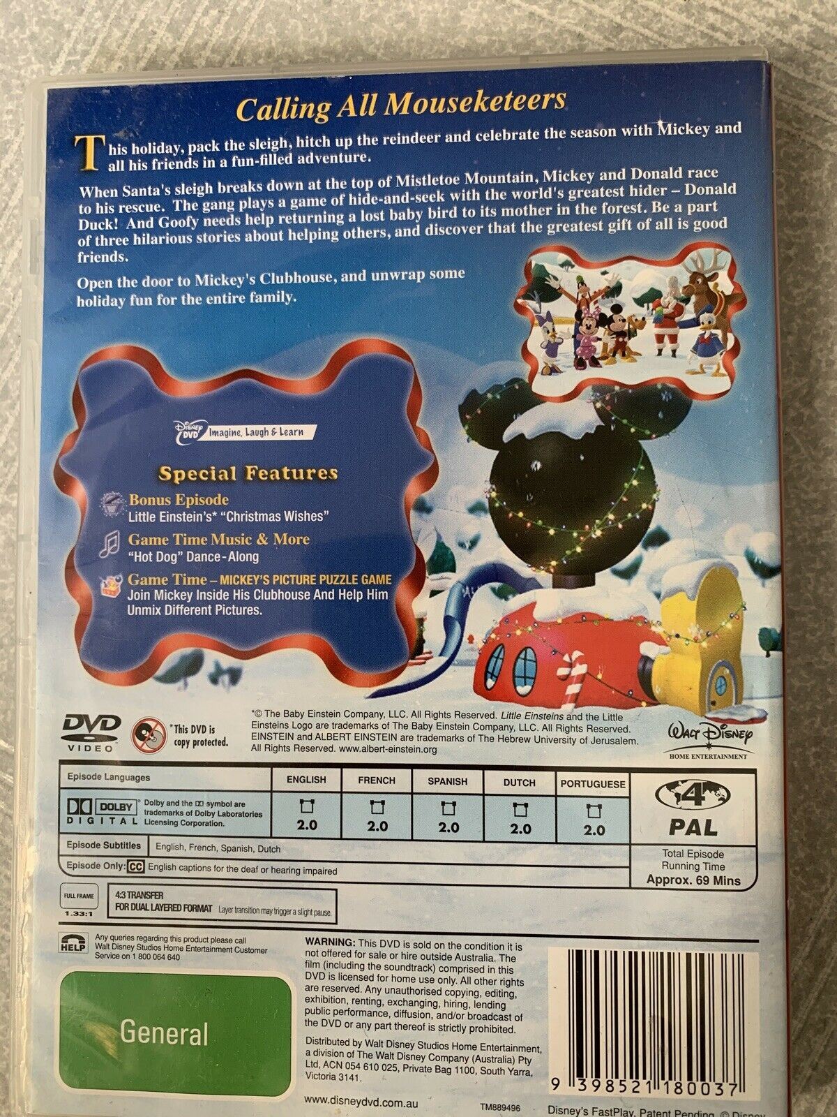 4x Disney Junior Mickey Mouse DVD Region 4