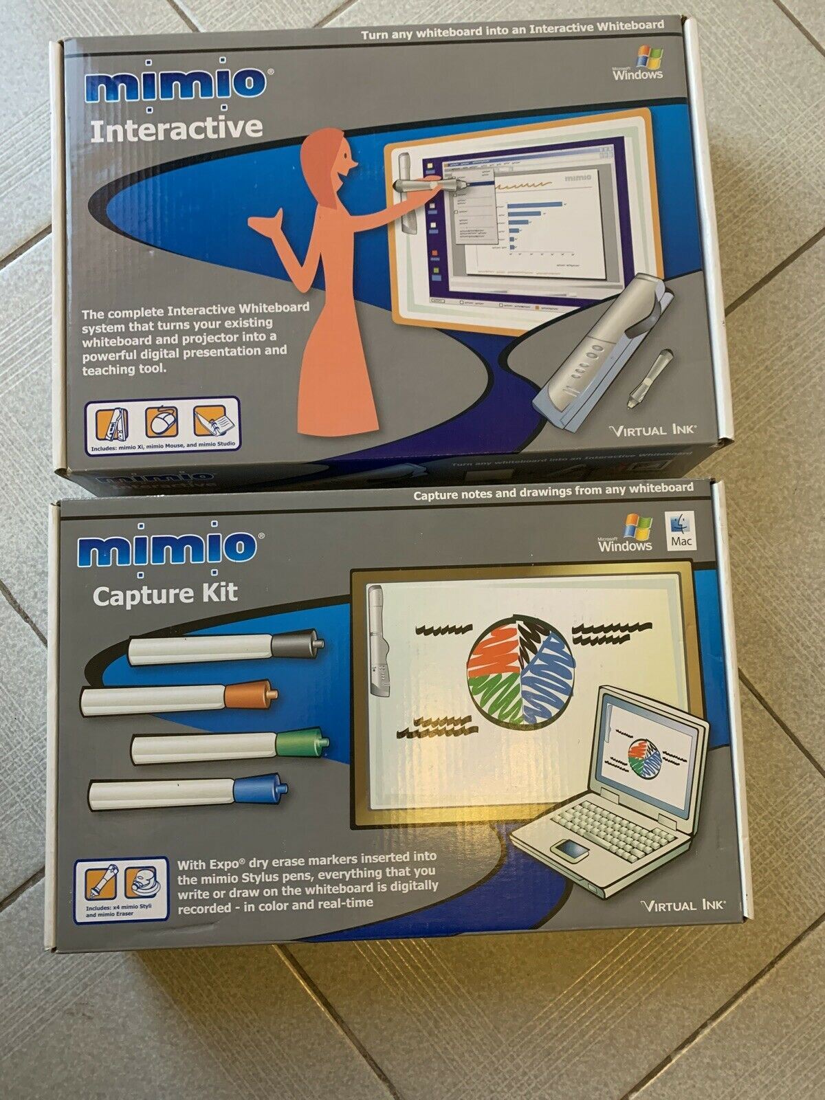 *New* Mimio Interactive & Capture Kit For Windows/Mac By Virtual Ink