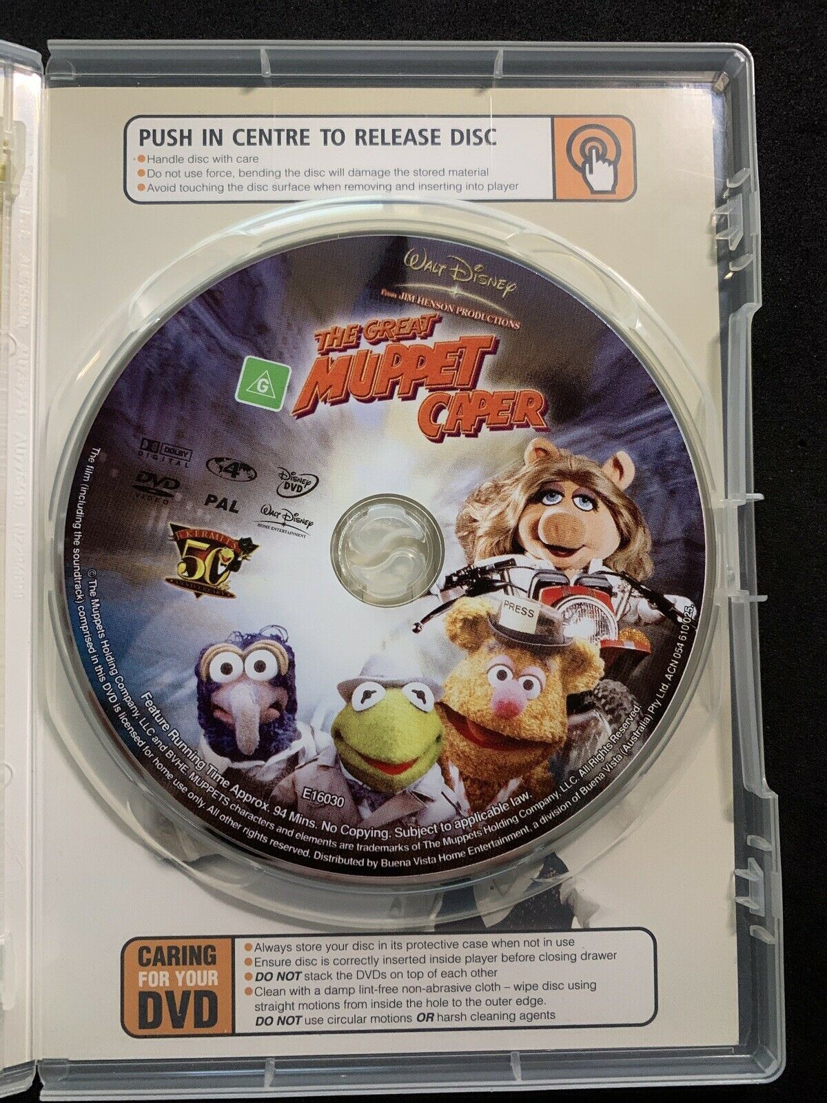The Great Muppet Caper (DVD, 1981) Jim Henson, Frank Oz. Region 4
