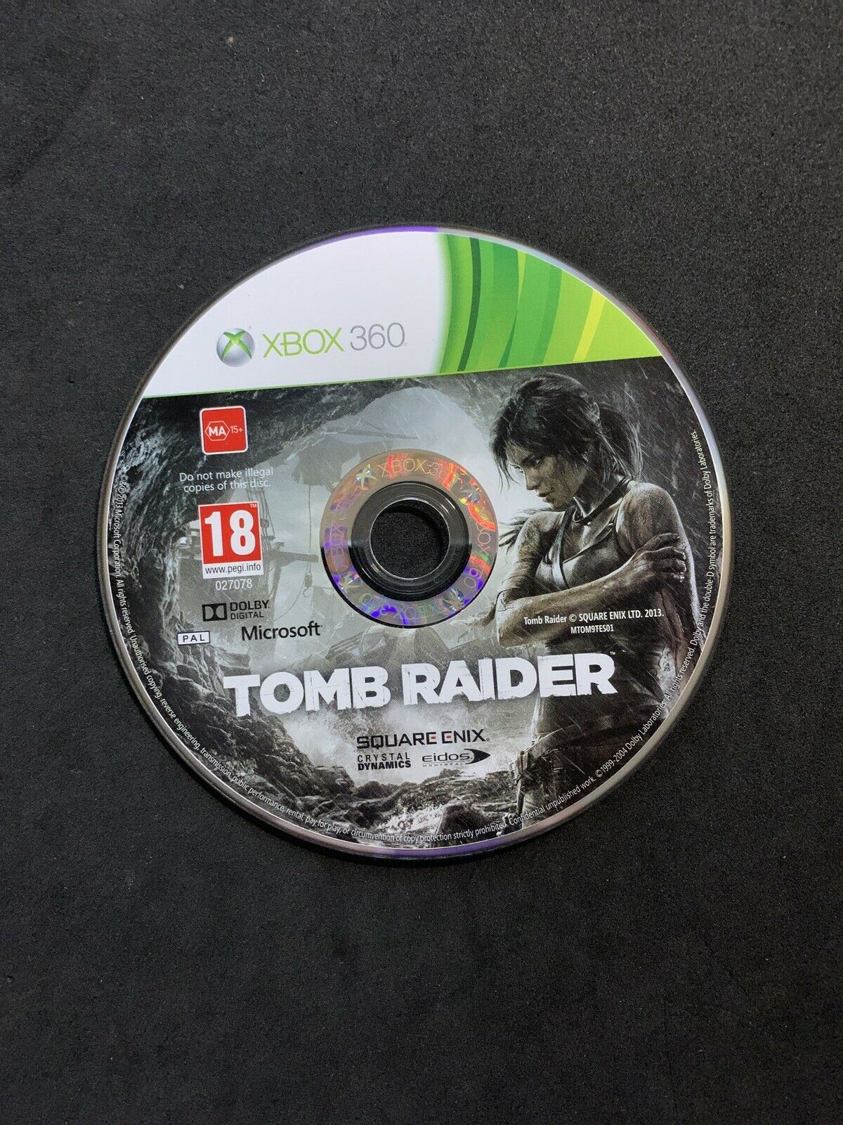 Tomb Raider Lara Croft Square Enix (Microsoft Xbox 360, 2013) PAL with Manual
