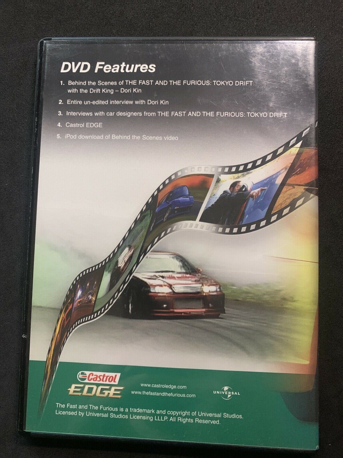 Behind Scenes Fast & Furious Tokyo Drift + Tips Drift King Keiichi Tsuchiya DVD