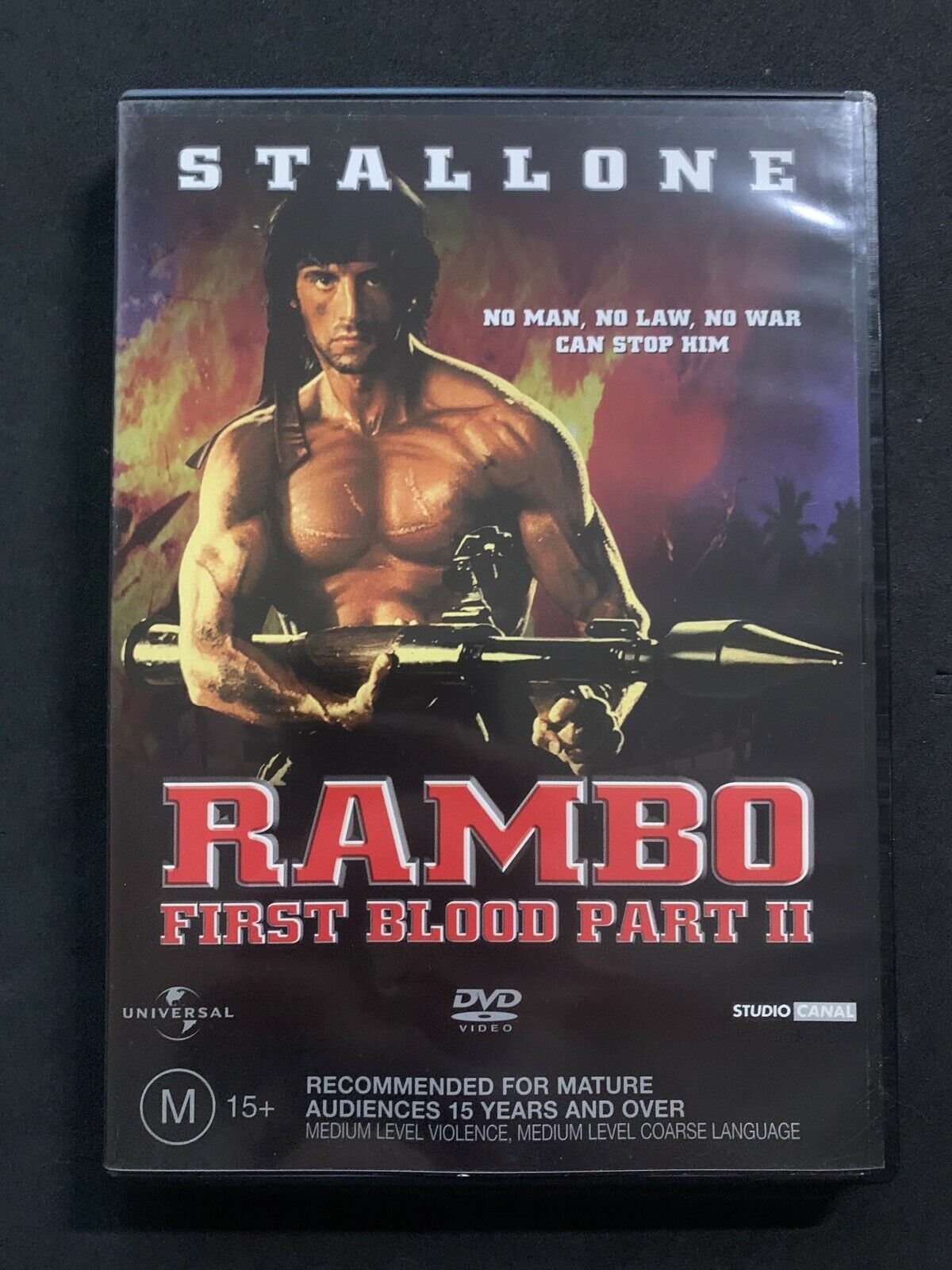 Rambo: First Blood Part II (DVD, 1985) Sylvester Stallone. Region 4