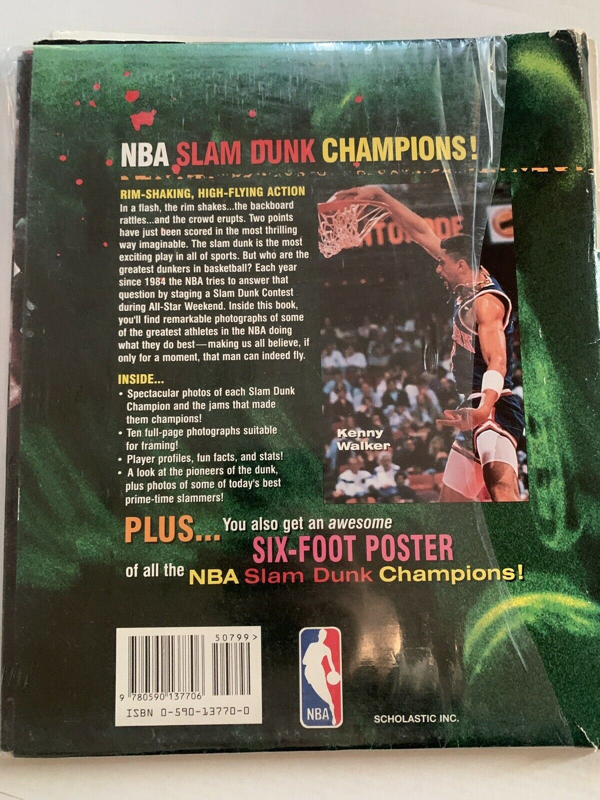 NBA All Star Slam Dunk Champs 1997 Michael Jordan, Wilkins, Webb etc Poster