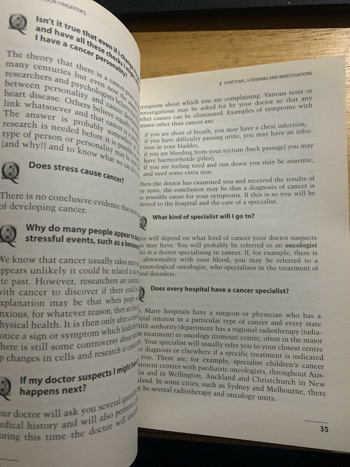 Cancer At Your Fingertips, By Maxine Rosenfield, Val Speechley