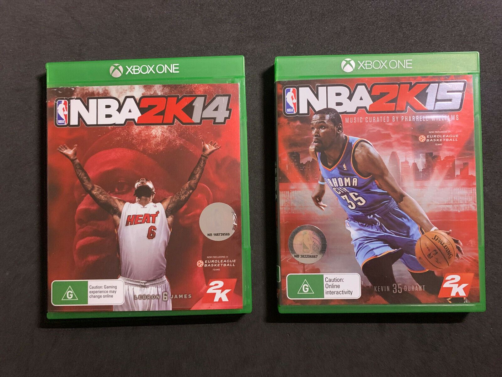 2x NBA Xbox One - NBA 2K14 & 2K15 Basketball Game – Retro Unit