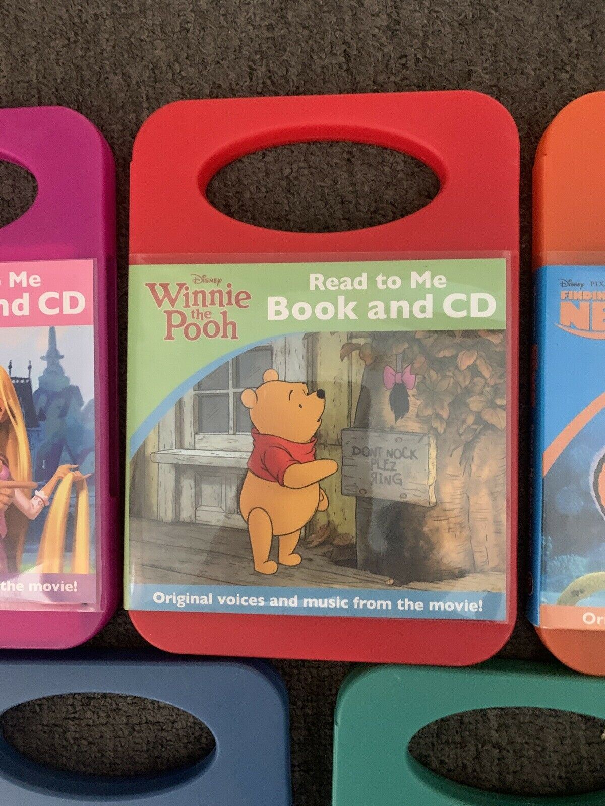 8x Disney Read To Me Book & CD Sleeping Beauty, Cinderella, Tangled, Winnie...