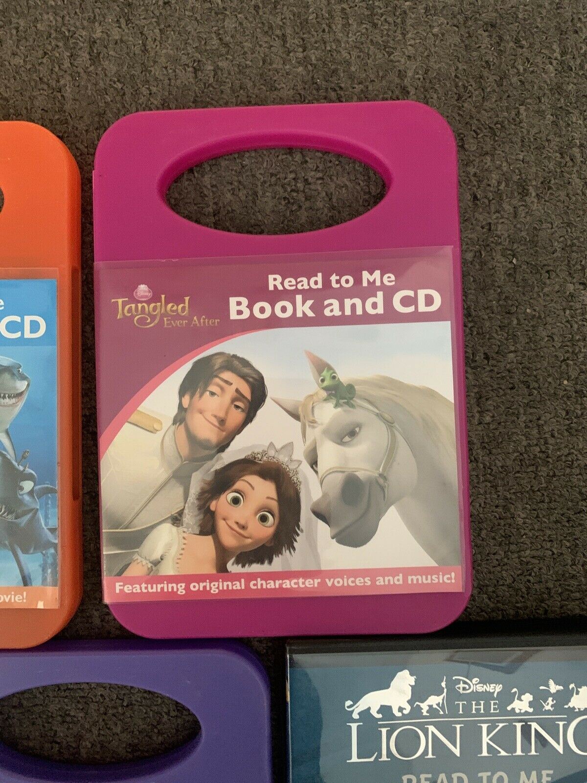 8x Disney Read To Me Book & CD Sleeping Beauty, Cinderella, Tangled, Winnie...