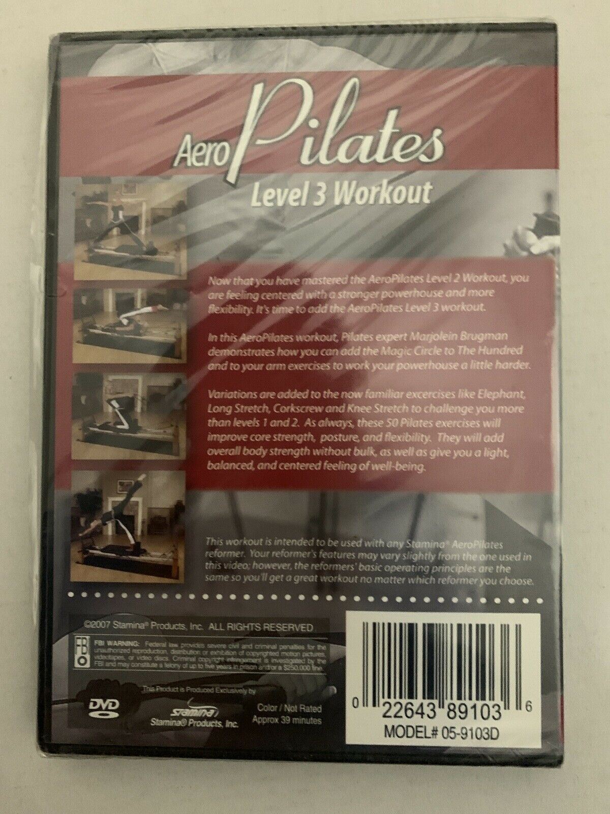 *New Sealed* Aero Pilates Level 3 Workout (DVD, 2007) Marjolein Brugman
