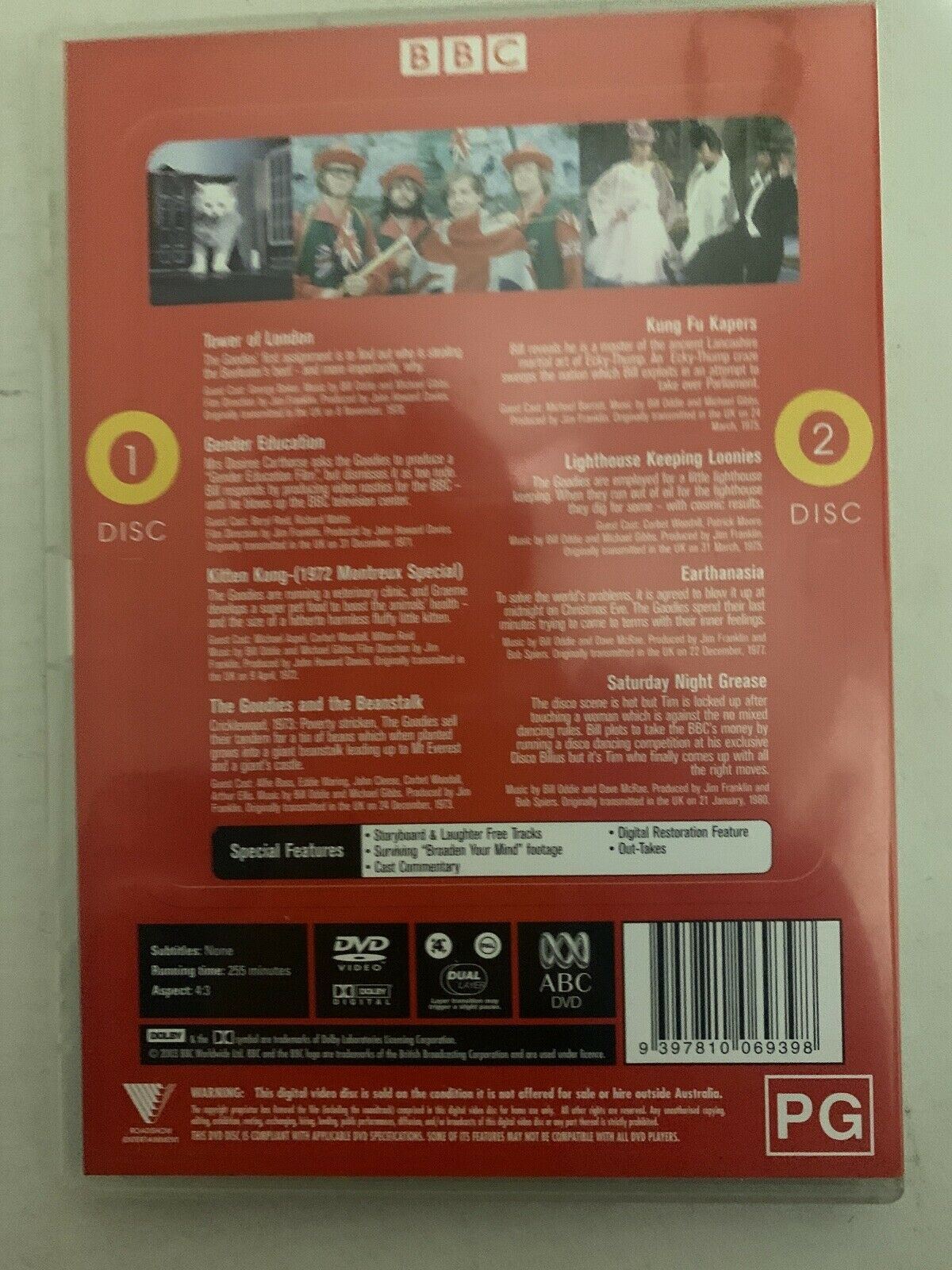 The Goodies : Vol 1 (DVD, 1980, 2-Disc Set) Bill Oddie, Graeme Garden. Region 4