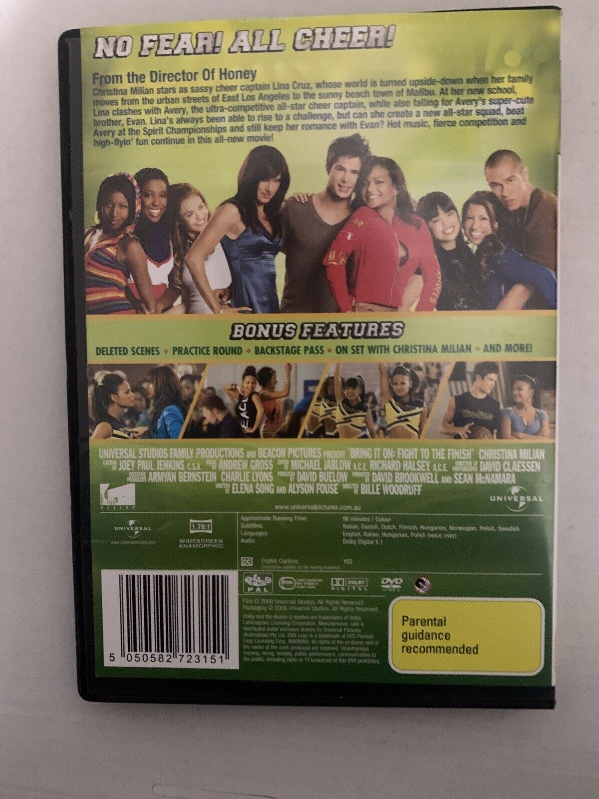 Bring It On - Fight To The Finish (DVD, 2009) Christina Milian. Region 4,2,5
